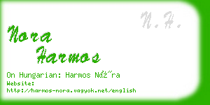 nora harmos business card